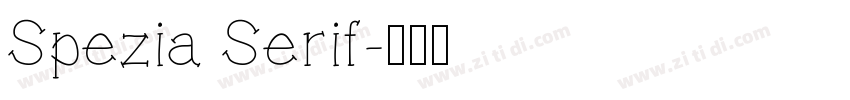 Spezia Serif字体转换